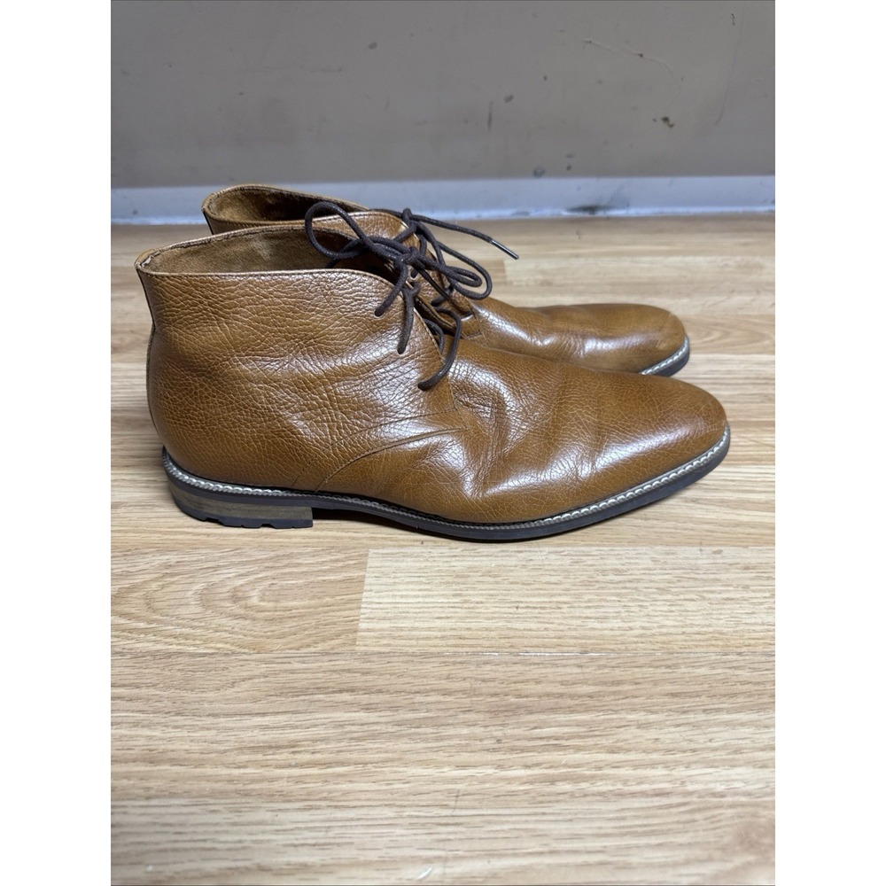 Carlo Morandi Chukka Boots Men's Sz 11 D English Tan Leather Shoes